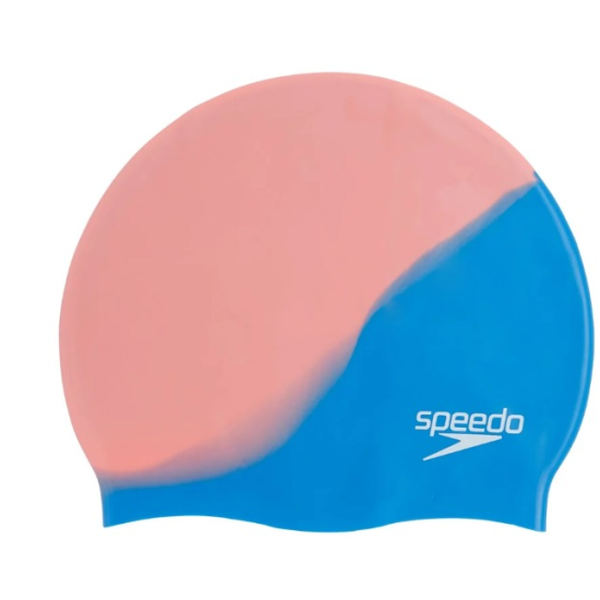 Speedo Swimming Multi Colour Silicone Cap - Blue Pink